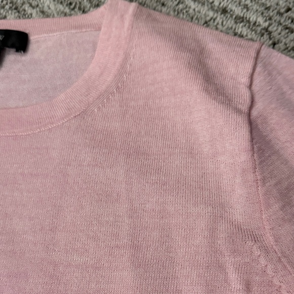 J. Crew Pink Crew Neck Merino Wool Sweater - Picture 7 of 7